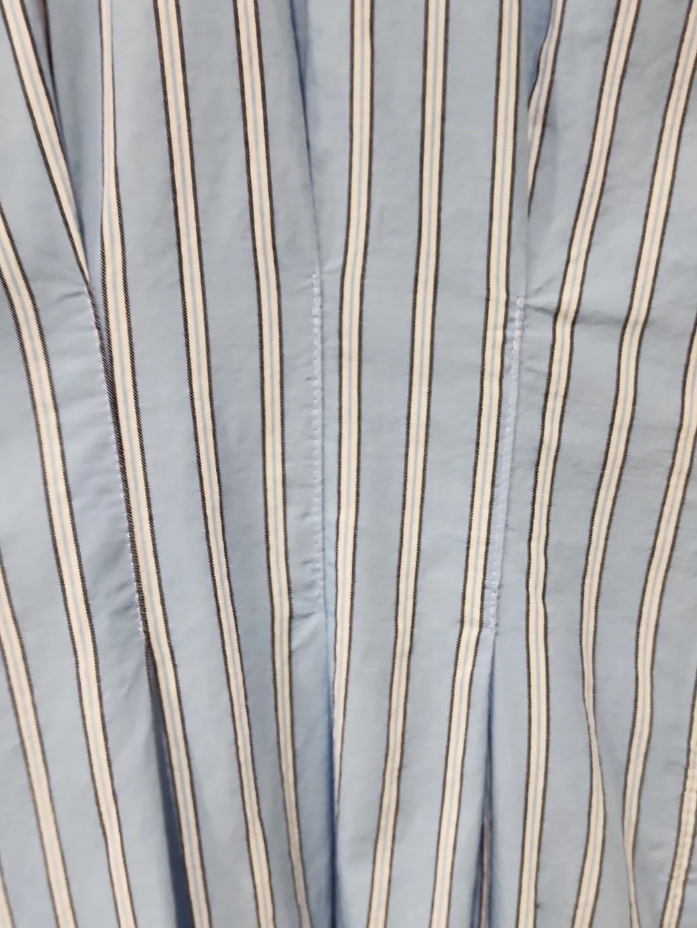 Old Navy Pintuck Waist Striped Shirt Dress Midi Length Light Blue size 2X